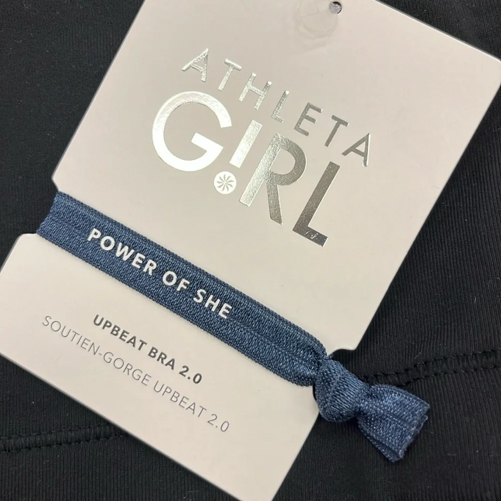 NWT Athleta Girl Bundle of two Upbeat Black Bras Size L/12